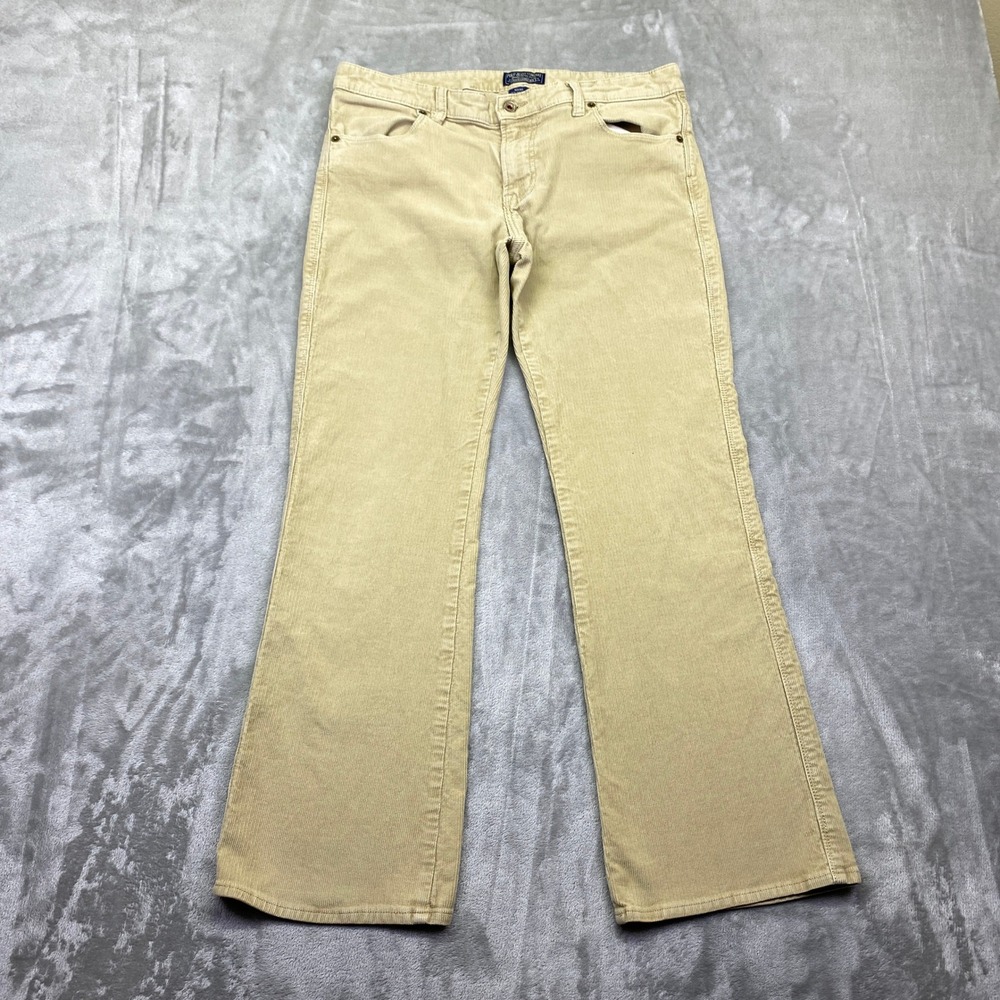 Polo Jeans Company Ralph Lauren Tan Corduroy Bootcut‎ Pants Size 10 Fits 30"